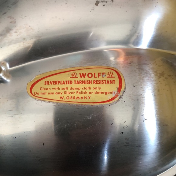 Vintage Wolf silver plated leaf - Picture 3 of 3